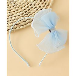 Babyhug Hair Band With Bow Applique - Purple