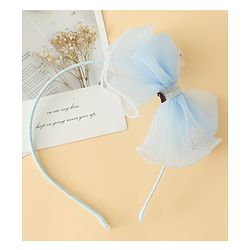 Babyhug Hair Band With Bow Applique - Purple