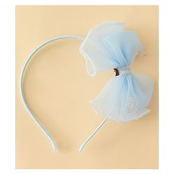Babyhug Hair Band With Bow Applique - Purple
