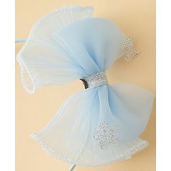 Babyhug Hair Band With Bow Applique - Purple