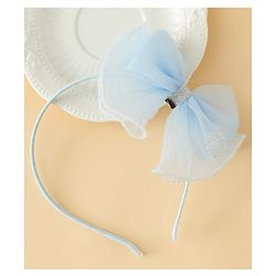 Babyhug Hair Band With Bow Applique - Purple