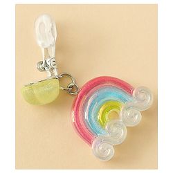 Babyhug Earrings with Floral & Rainbow Pack of 2 - Multicolor