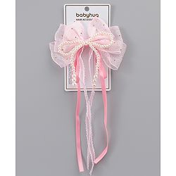 Babyhug Free Size Bow & Butterfly Clips - Green