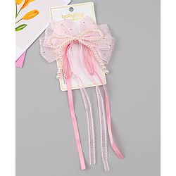 Babyhug Free Size Bow & Butterfly Clips - Green