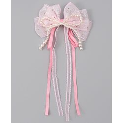 Babyhug Free Size Bow & Butterfly Clips - Green