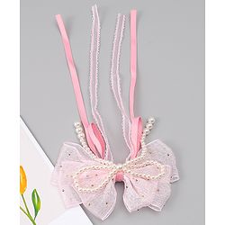 Babyhug Free Size Bow & Butterfly Clips - Green