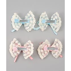 Babyhug Free Size Bow & Butterfly Clips Pack of 2 - Red