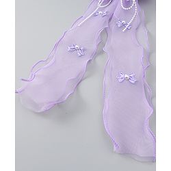 Babyhug Free Size Bow Clip with Crown Applique -  Purple