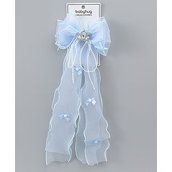 Babyhug Free Size Bow Clip with Crown Applique -  Purple