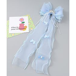 Babyhug Free Size Bow Clip with Crown Applique -  Purple