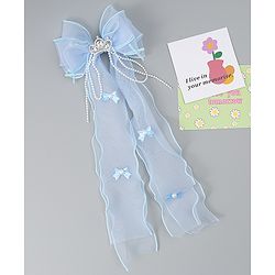 Babyhug Free Size Bow Clip with Crown Applique -  Purple