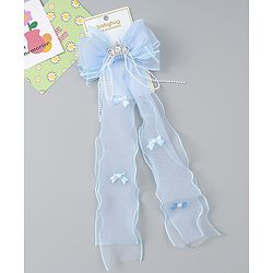 Babyhug Free Size Bow Clip with Crown Applique -  Purple