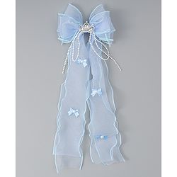 Babyhug Free Size Bow Clip with Crown Applique -  Purple