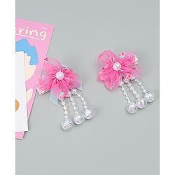 Babyhug Hair Clips with Floral Applique Pack of 2 Free Size - Purple