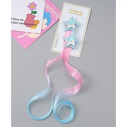 Babyhug Free Size Bow & Butterfly Clips Pack of 2 - Blue