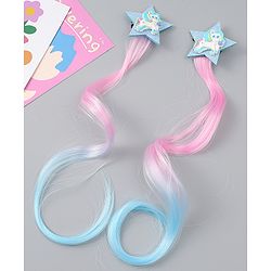 Babyhug Free Size Bow & Butterfly Clips Pack of 2 - Blue