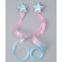 Babyhug Free Size Bow & Butterfly Clips Pack of 2 - Blue