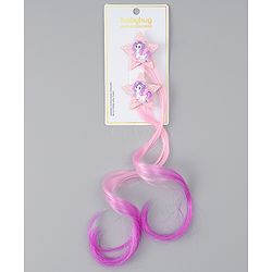 Babyhug Free Size Bow & Butterfly Clips Pack of 2 - Blue