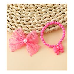 Babyhug Jewellery Set With Butterfly Applique - Purple