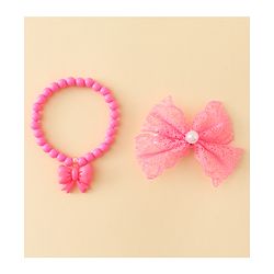 Babyhug Jewellery Set With Butterfly Applique - Purple