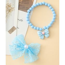 Babyhug Jewellery Set With Butterfly Applique - Purple