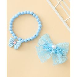 Babyhug Jewellery Set With Butterfly Applique - Purple