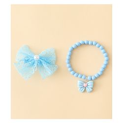 Babyhug Jewellery Set With Butterfly Applique - Purple