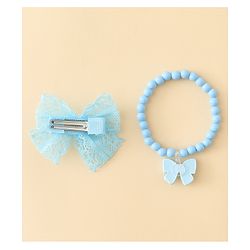 Babyhug Jewellery Set With Butterfly Applique - Purple