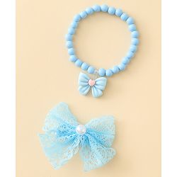 Babyhug Jewellery Set With Butterfly Applique - Purple