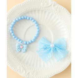 Babyhug Jewellery Set With Butterfly Applique - Purple