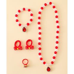 Babyhug Jewellery Set Free Size - Red & White