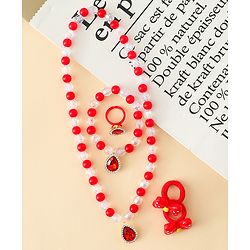 Babyhug Jewellery Set Free Size - Red & White