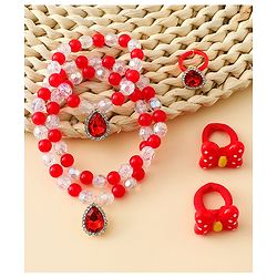 Babyhug Jewellery Set Free Size - Red & White