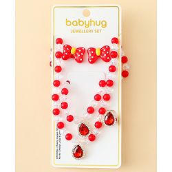 Babyhug Jewellery Set Free Size - Red & White