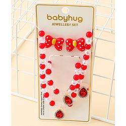 Babyhug Jewellery Set Free Size - Red & White