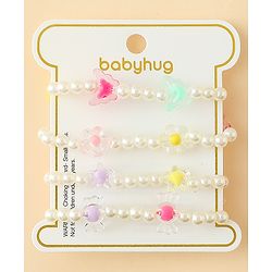 Babyhug Bracelets Free Size Pack of 4 - Multicolor