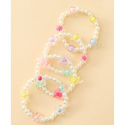 Babyhug Bracelets Free Size Pack of 4 - Multicolor