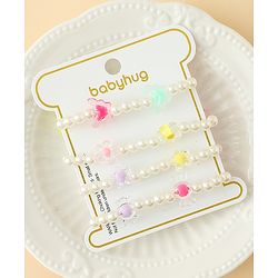 Babyhug Bracelets Free Size Pack of 4 - Multicolor