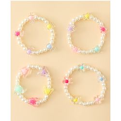 Babyhug Bracelets Free Size Pack of 4 - Multicolor