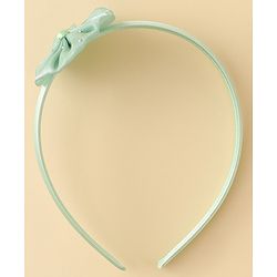 Babyhug Hair Band with Floral Applique - Sea Green