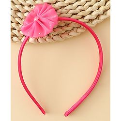 Babyhug Hair Band with Floral Applique - Sea Green