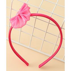 Babyhug Hair Band with Floral Applique - Sea Green