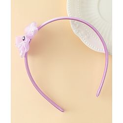 Babyhug Hair Band with Floral Applique - Sea Green