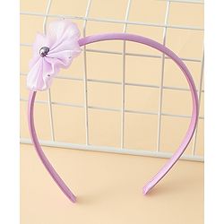 Babyhug Hair Band with Floral Applique - Sea Green