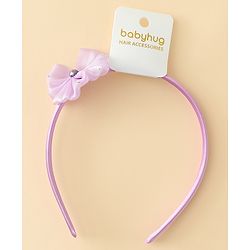 Babyhug Hair Band with Floral Applique - Sea Green