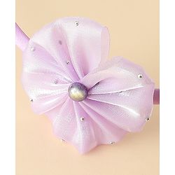 Babyhug Hair Band with Floral Applique - Sea Green