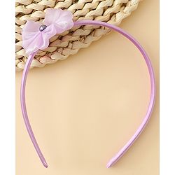 Babyhug Hair Band with Floral Applique - Sea Green