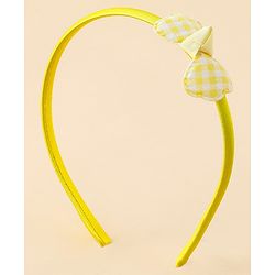 Babyhug Hair Bands with Bow Applique Pack of 2 Free Size - Red & Blue