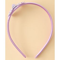 Babyhug Hair Bands with Bow Applique Pack of 2 Free Size - Red & Blue