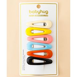 Babyhug Snap Clips Pack of 6 - Multicolor